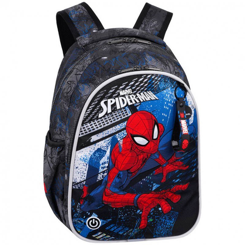 Plecak 2-komorowy Disney Core Jimmy Led Spiderman