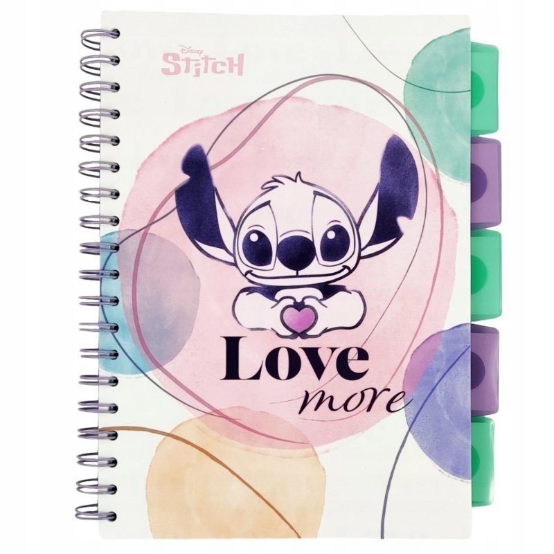 Kołozeszyt B5 100 k. Project Book Disney Fashion Stitch wzór 1