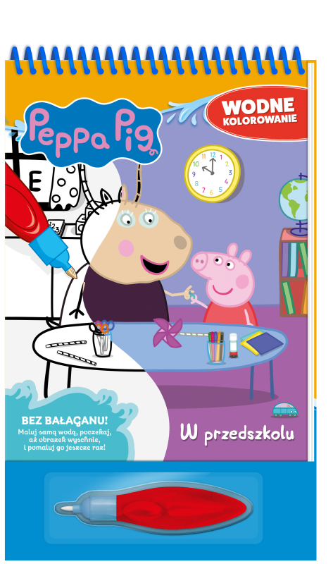 W przedszkolu. Świnka Peppa. Wodne kolorowanie