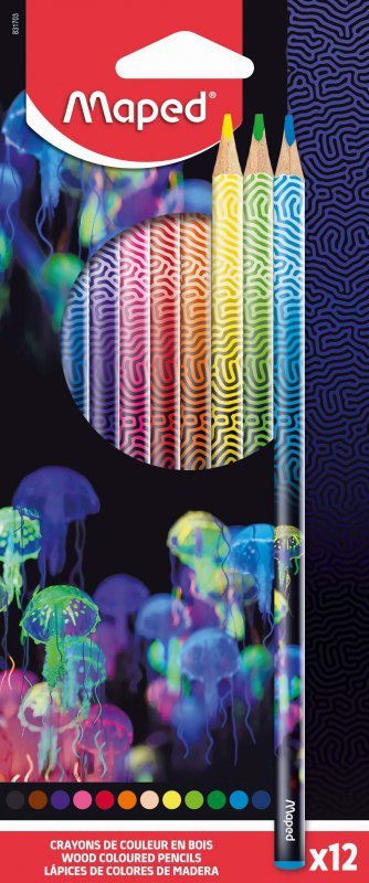 Kredki Deepsea 12 kolorów