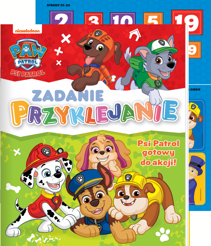 Psi Patrol gotowy do akcji. Psi Patrol. Zadanie Przyklejanie