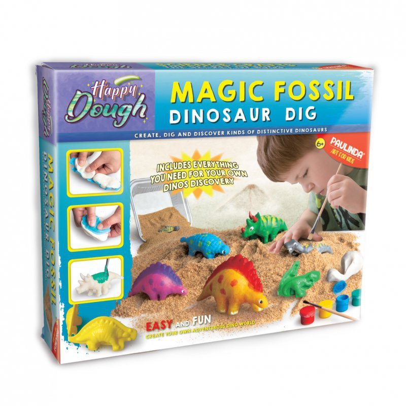 Zestaw kreatywny Strigo Happy Dough stwórz swoje dinozaury