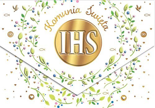 Karnet Komunia listki IHS