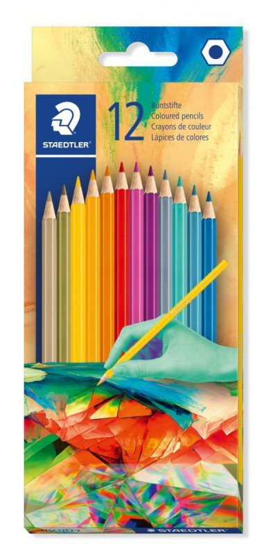 Kredki sześciokątne Multiverse 12 kolorów Staedtler