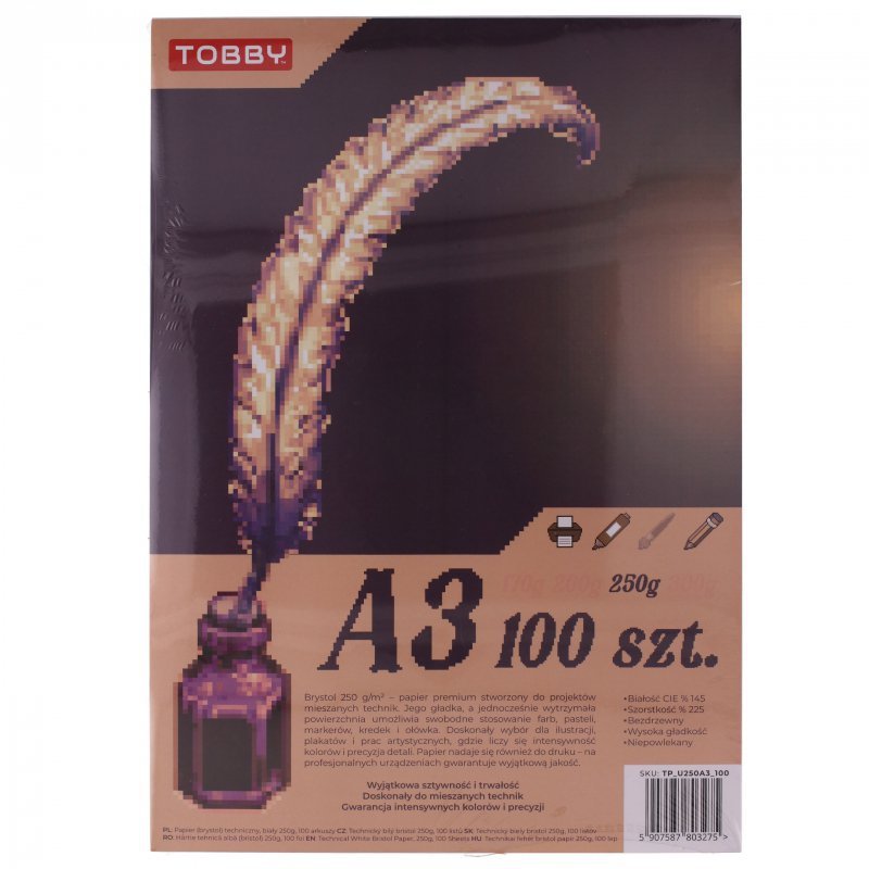 Papier Brystol 250g A3 100 ark.