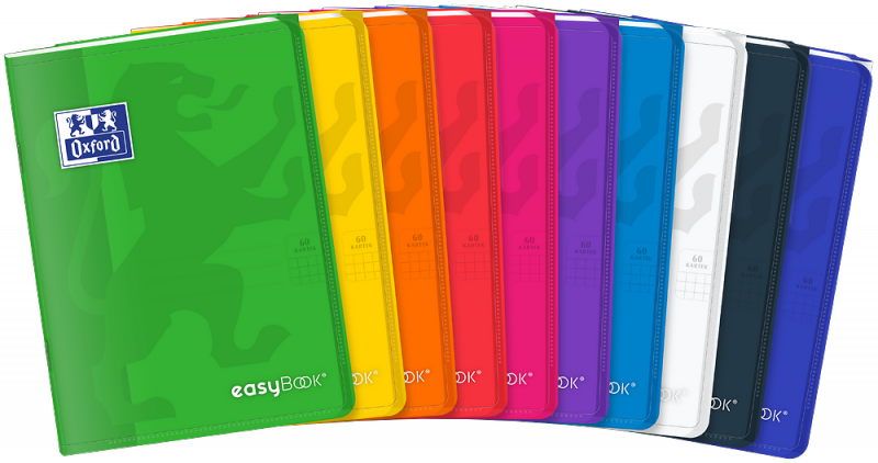 Zeszyt A5 60.k kratka Oxford PP Easybook 1szt.mix