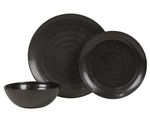 Zestaw obiadowy KAMPA Ebony Cobble 12cz 4 osoby
