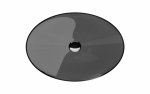 Besco Anya Carbon Grey umywalka nablatowa + maskownica czarny matt UMA50CGB