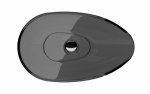 Besco Neya Carbon Grey umywalka nablatowa + maskownica czarny matt UMN60CGB