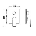 Tres RAPID-BOX Maskownica do wpuszczanego korpusu 2-drożnego Rapid-box 21128110OPM