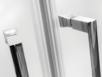 Besco Modern Chrom kabina półokrągła 90 szkło grafitowe MP90165G