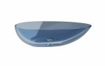 Besco Neya Blue Wave umywalka nablatowa + maskownica biała UMN60BWW