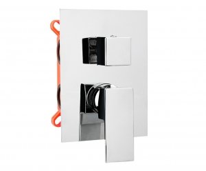 AQG Bateria prysznicowa podtynkowa 2-drożna Bold Chrom 01BOL351CR