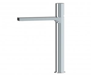 AQG Bateria umywalkowa wysoka Tube Chrom z aeratorem redukującym przepływ 01TUB128CR