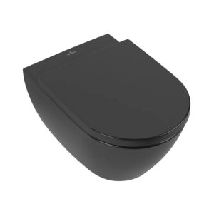 Villeroy&Boch Subway 2.0  kombipack miska wisząca z deską wolnoopadająca DirectFlush czarny mat 5614R0R7 + 8M42S1R7