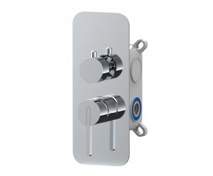 AQG Urban  Bateria prysznicowa podtynkowa 2-drożna chrom 01URB371CR