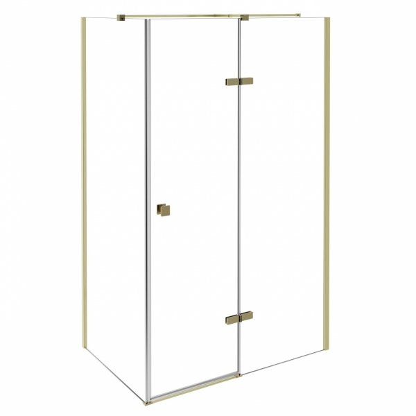 Besco Pixa Gold kabina prostokątna 120x80 Lewa PPL128195G