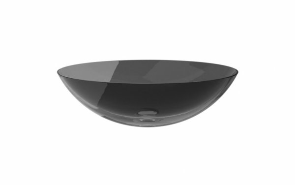 Besco Anya Carbon Grey umywalka nablatowa + maskownica czarny matt UMA50CGB