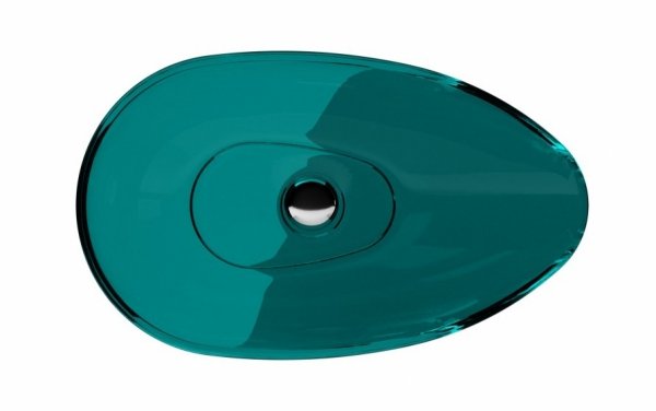 Besco Neya Ocean Breeze umywalka nablatowa + maskownica czarny matt UMN60OBB