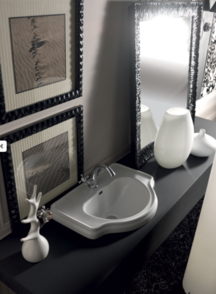 Kerasan 103001 RETRO' umywalka 62x46 INC. MF bianco