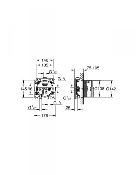 Grohe Rapido Smartbox New Element podtynkowy 35604000
