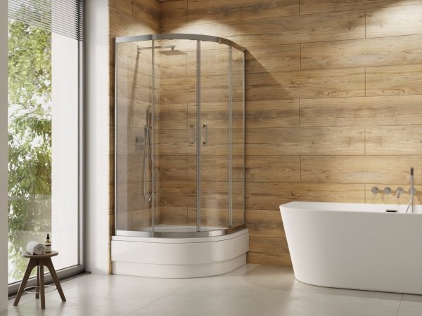 Besco Modern Chrom kabina półokrągła 90 MP90165C