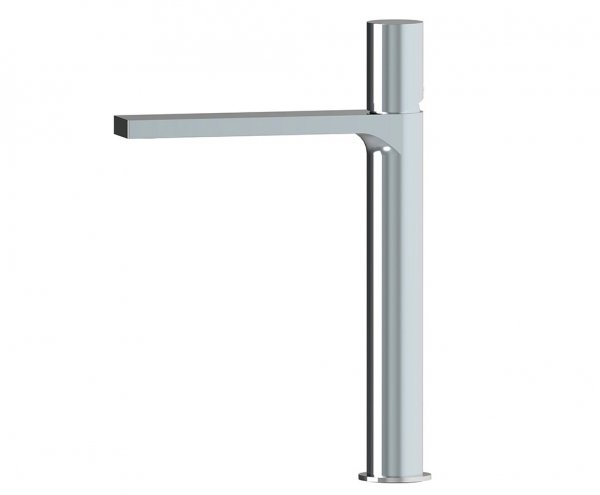 AQG Bateria umywalkowa wysoka Tube Chrom z aeratorem redukującym przepływ 01TUB128CR