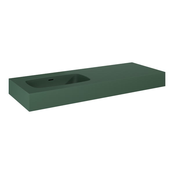 Elita UMYWALKA DIMPLE 120 LEWA (60+60) ścienna MARMUR FOREST GREEN MATT 168872 / RE041201027010