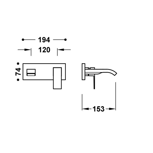 Tres CUADRO ELEMENT NAŚCIENNY DO PODTYNKOWEGO KORPUSU BATERII UMYWALKOWEJ-00630033OR