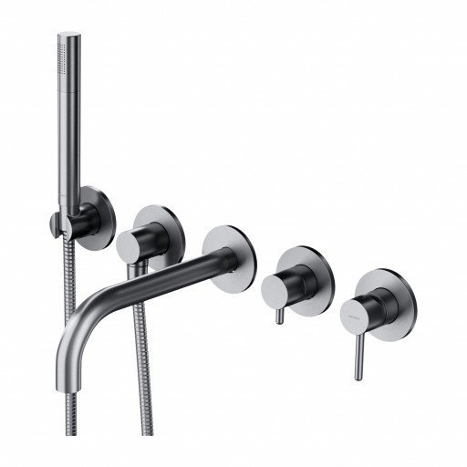 Omnires Y bateria wannowa podtynkowa 5 otworowa nikiel Y1237/1NI 