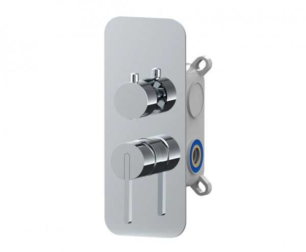 AQG Urban  Bateria prysznicowa podtynkowa 2-drożna chrom 01URB371CR
