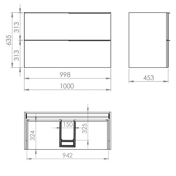 Elita SOHO Szafka 100 2S FUME MATT PDW 168747 / RE011004047020
