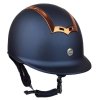 Kask jeździecki Genius Rose Gold granatowy