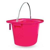 Żłób przenośny z rączką 12 L różowy 