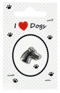Przypinka w opakowaniu I love dogs 