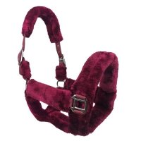 Kantar z futrem Cuddly bordowy 