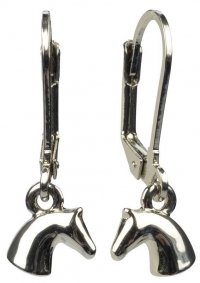 Kolczyki głowa konia 3D 