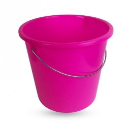 Wiadro plastikowe 5 l różowe