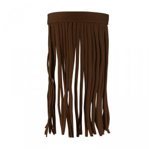 Naczółek z frędzlami Classic brązowy