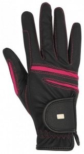 Rękawiczki Ascott czarno różowe