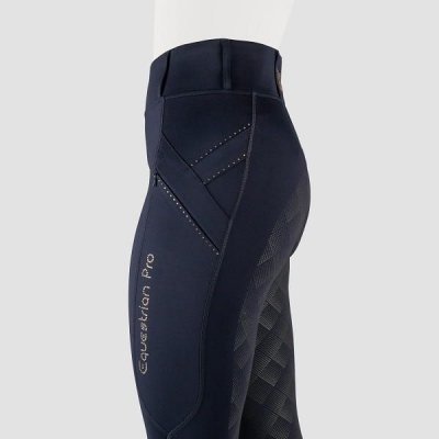 Bryczesy/Legginsy damskie MOMENTUM Blue/rosegold