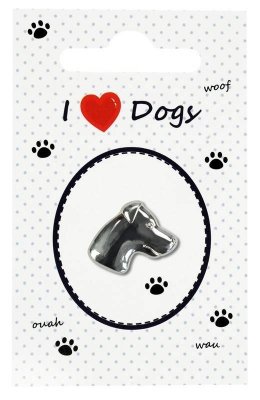 Przypinka w opakowaniu I love dogs