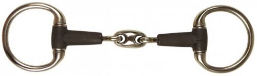 Wędzidło gumowe oliwkowe podwójnie łamane 15 mm