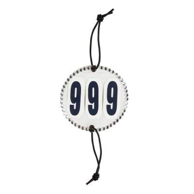 Numerki startowe okrągłe 3-cyfrowe z kryształkami