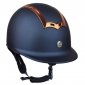 Kask jeździecki Genius Rose Gold granatowy 