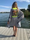Kimono Checker Black Gold Skull Short