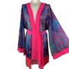 Kimono Lily Pink Heart Fringe