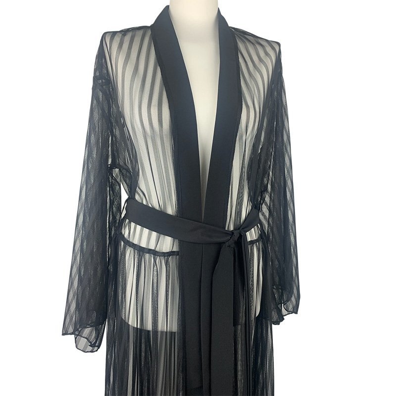 Kimono Stripes Black Angel