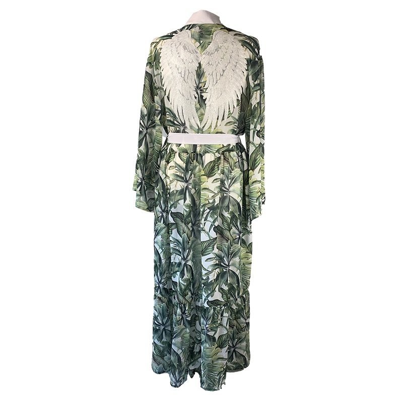 Kimono Palms White Angel Long