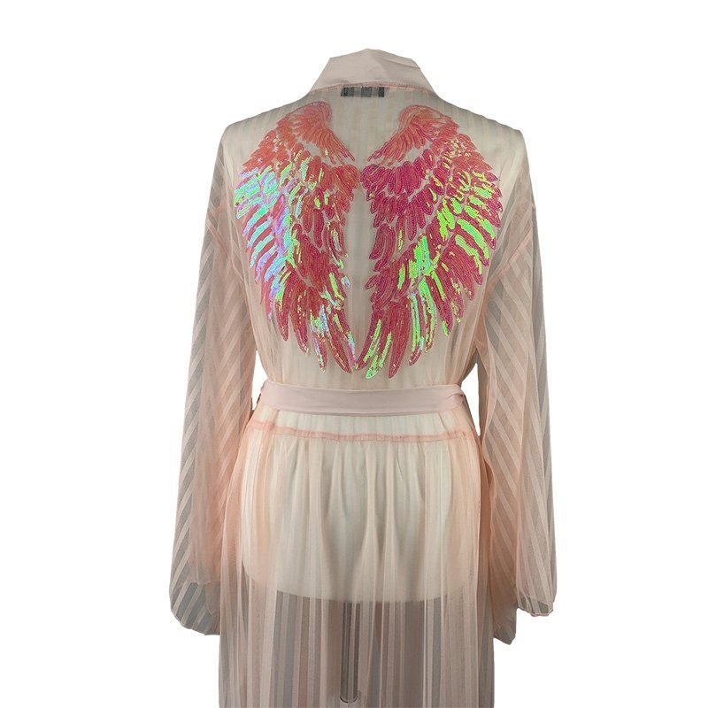 Kimono Stripes Candy Pink Angel